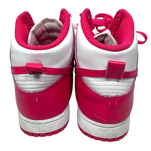 Nike Dunk High Sneakers Women's 9 Pink Prime White Lace Up Shoes DD1869-110 - Picture 4 of 9